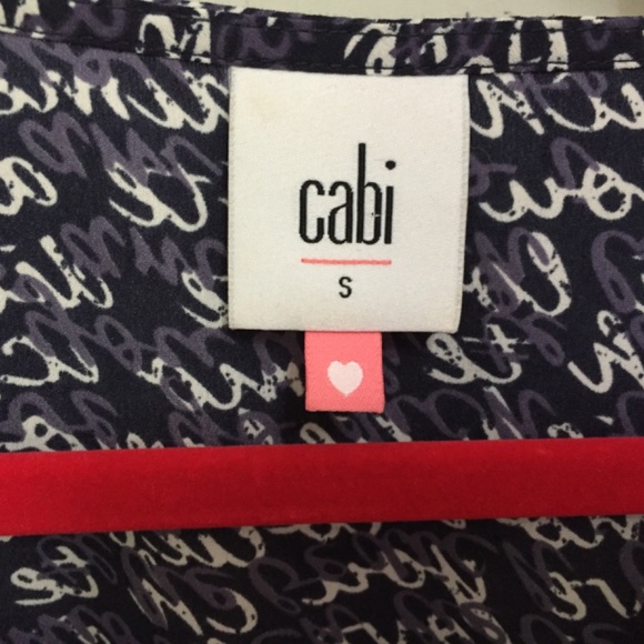 CAbi Black and White Script Tunic - Picture 6 of 15